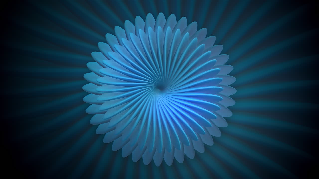 Abstract Blue Floral Design