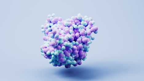 biological organic protein structure, 3d rendering.
