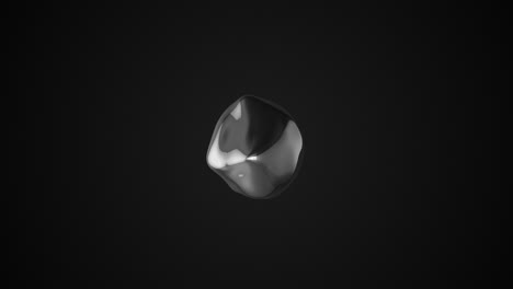 superficie ondulada en una esfera, metamorfosis de forma amorfa