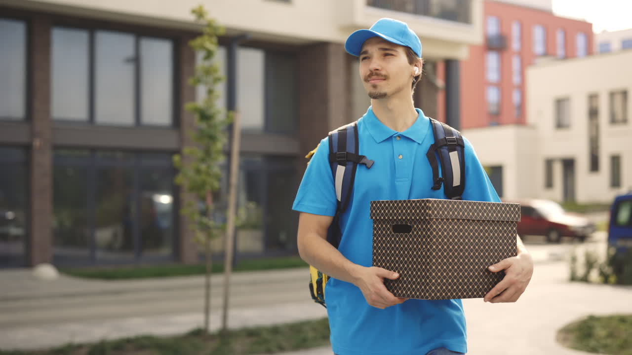 Delivery Person with Package
