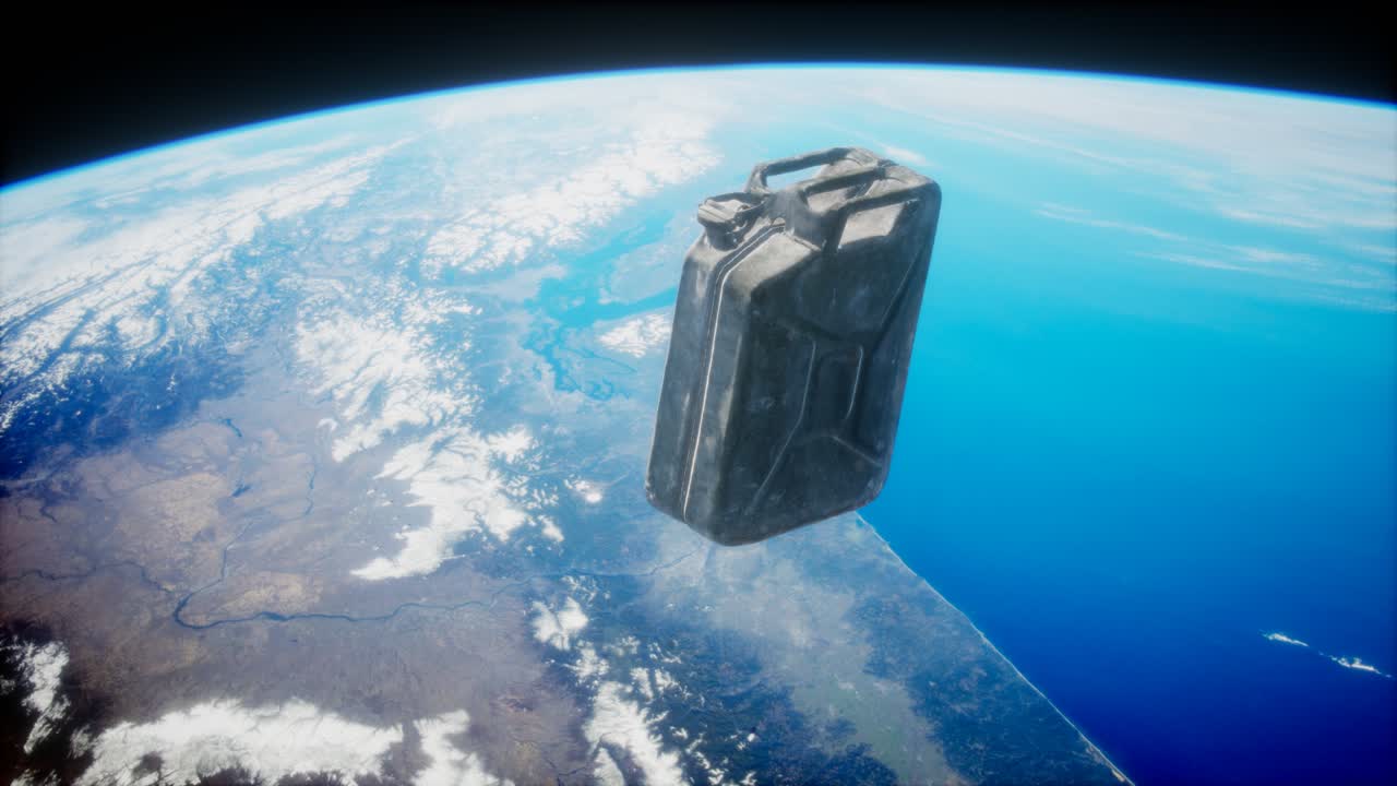 지구  ⁇ 도에 있는 금속 빈티지와 더러운 제리칸