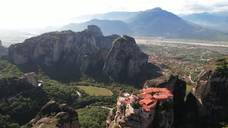 Revealing-drone-shot-of-Meteora-Greece