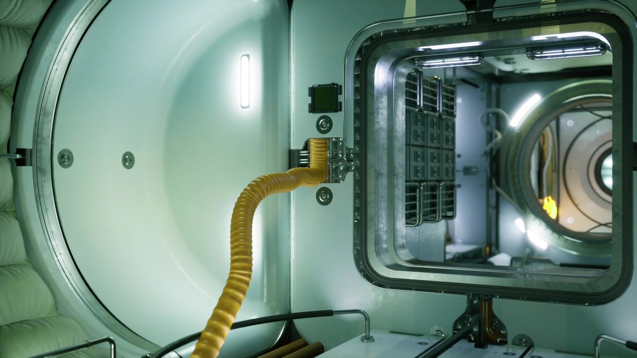 Airlock interface with pressure ring and adaptable tubing design