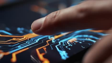 exploring the intersection of touch and technology: a close-up look at human interaction with advanced touchscreen interfaces
