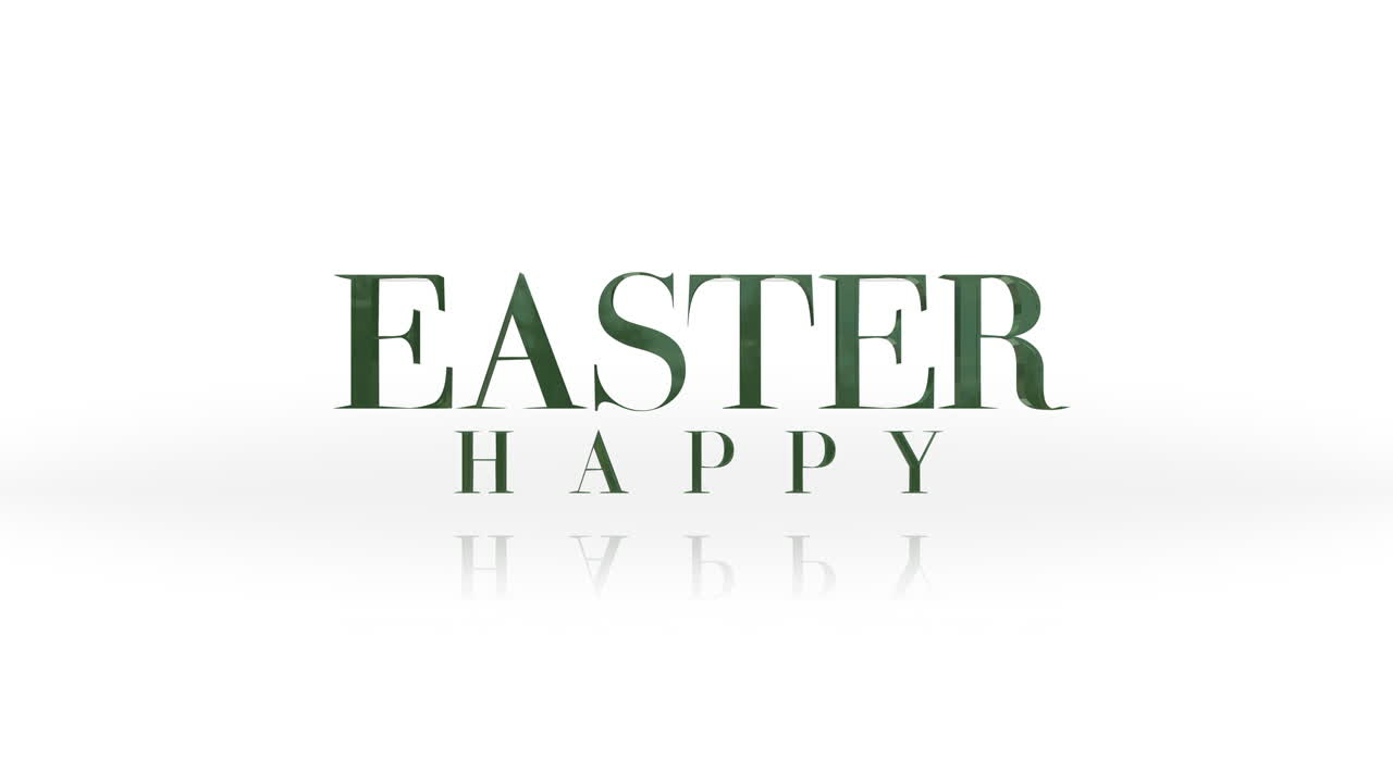 Happy Easter logo a festive celebration in green letters