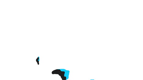 salpicaduras de pinceles azules sobre degradado negro.