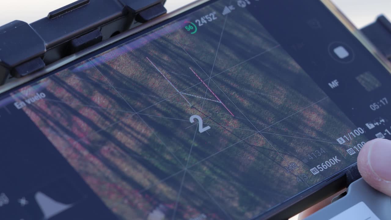 Taking drone aerial photographies remotely using smartphone