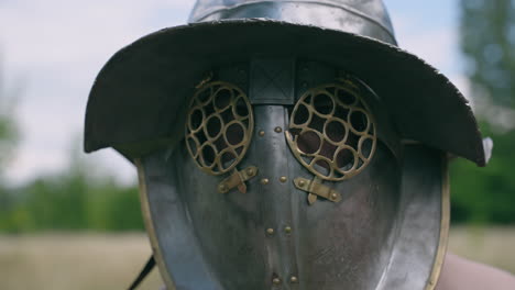 ancient roman gladiator helmet