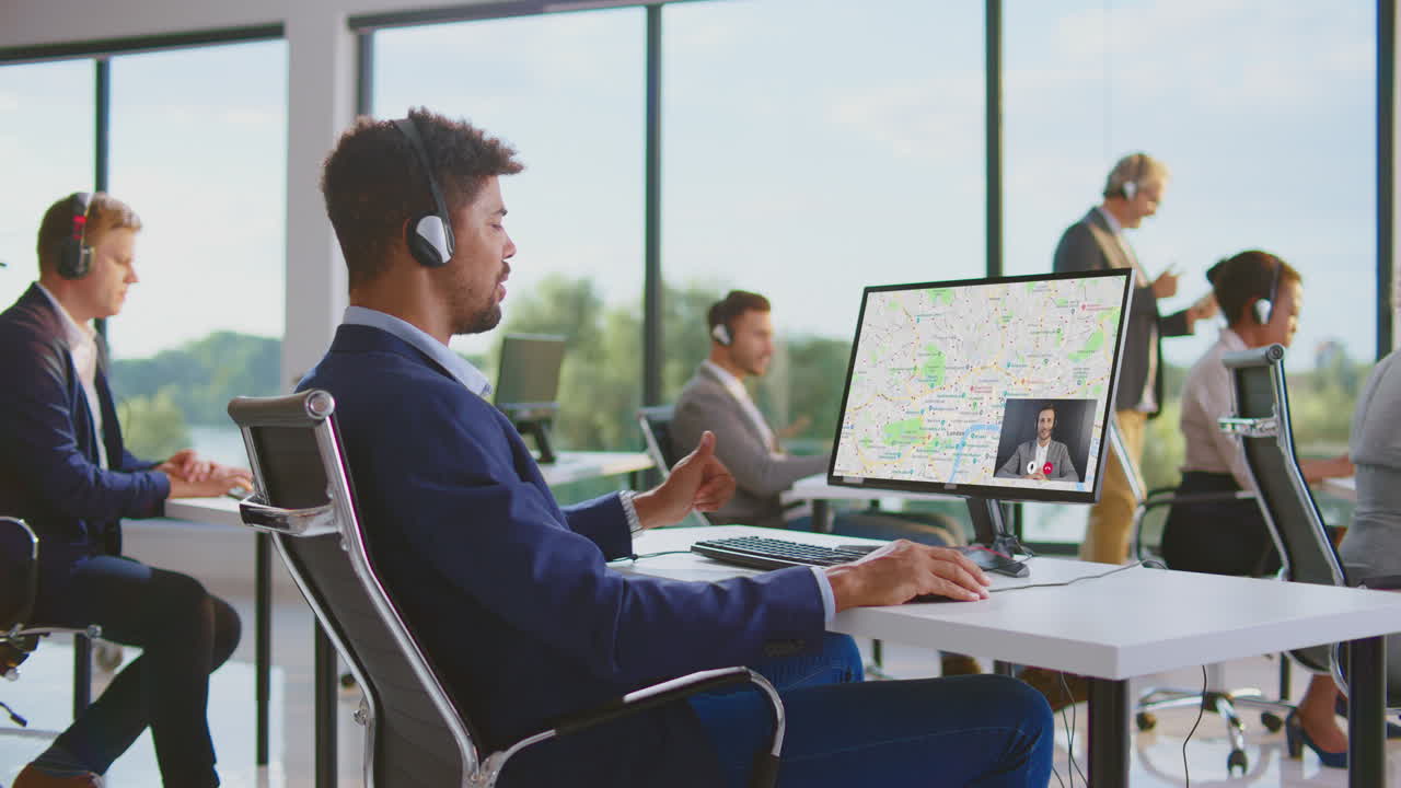 콜 센터 팀과 비디오 컨퍼런스