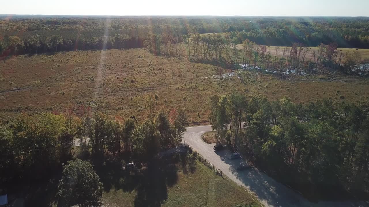 North Carolina country drone footage.