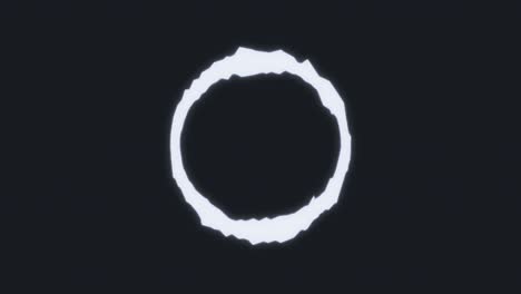 abstract white circle on dark background