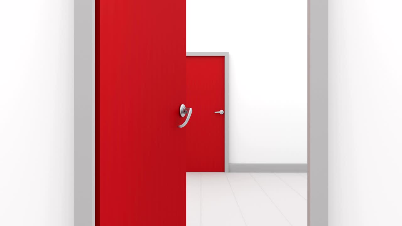 끊임없이 빨간 문을 열고 있습니다.