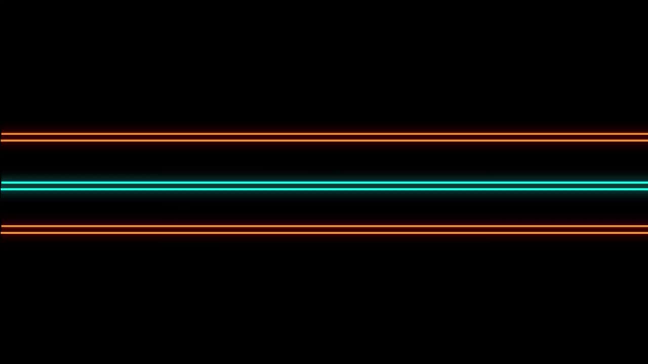 animación de líneas coloridas sobre un fondo negro