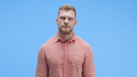 man with different expressions