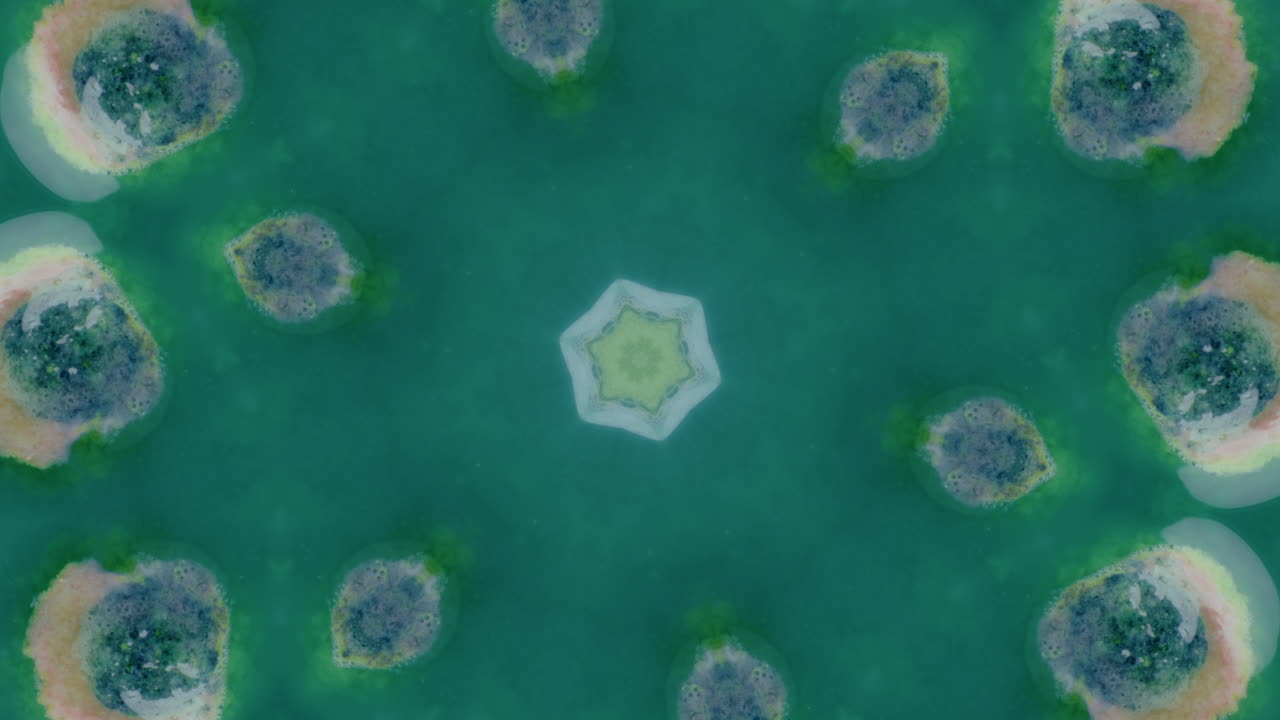 patrón de kaleidoscopio abstracto