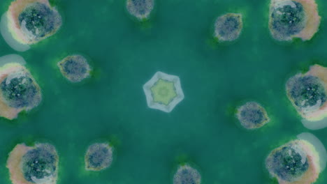 patrón de kaleidoscopio abstracto