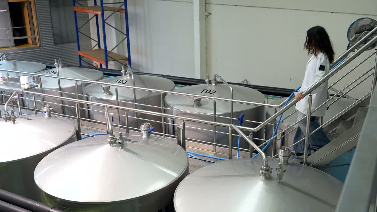Stainless Steel Tanks in an Industrial Setting