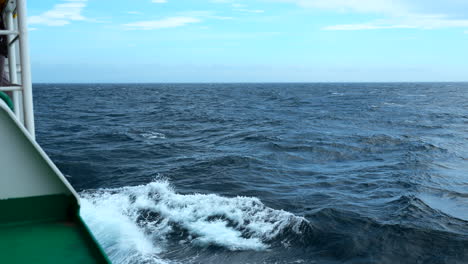 ocean waves view from a ship