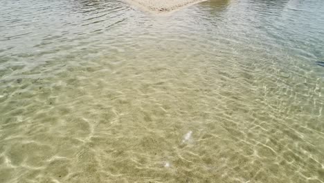 Clean-blue-flag-beaches-of-Halkidiki-Peninsula,-Greece