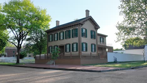 el hogar de abraham lincoln en springfield, illinois