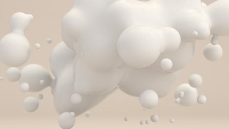 abstract white liquid shapes