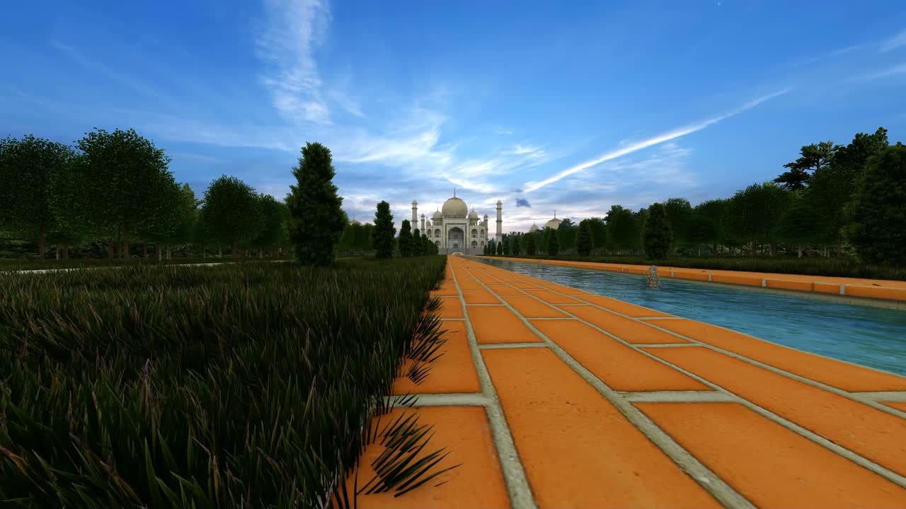 아름다운 궁전 타지 마할의 판