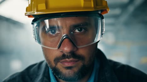 close-up of construction worker