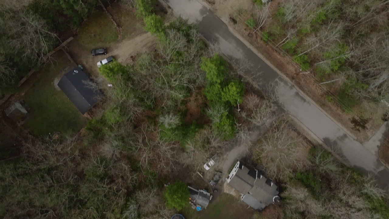 Aerial view of homes in New Hampshire
