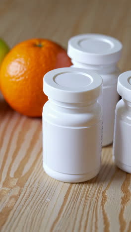 healthy supplements with fresh fruit
