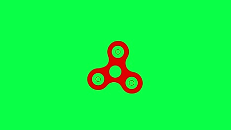 rotación del girador en animación de pantalla verde. imágenes clave de croma 4k