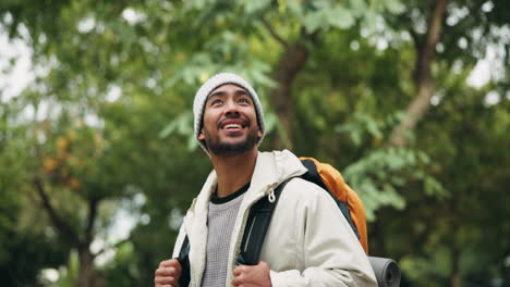 Hiking,-man-and-backpack-for-travel