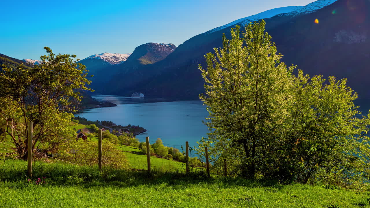 paisajes verdes azotados por el viento del santuario de refugio