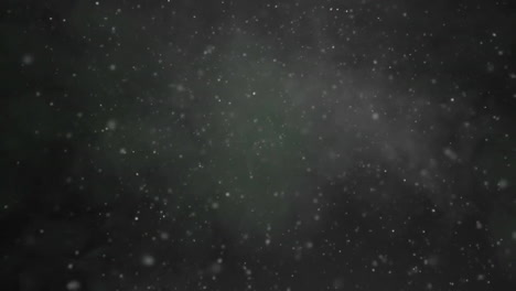 animation of glowing spots of light moving over cloud on black background