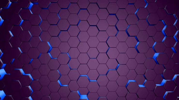 Blauer Hexagon-Hintergrund