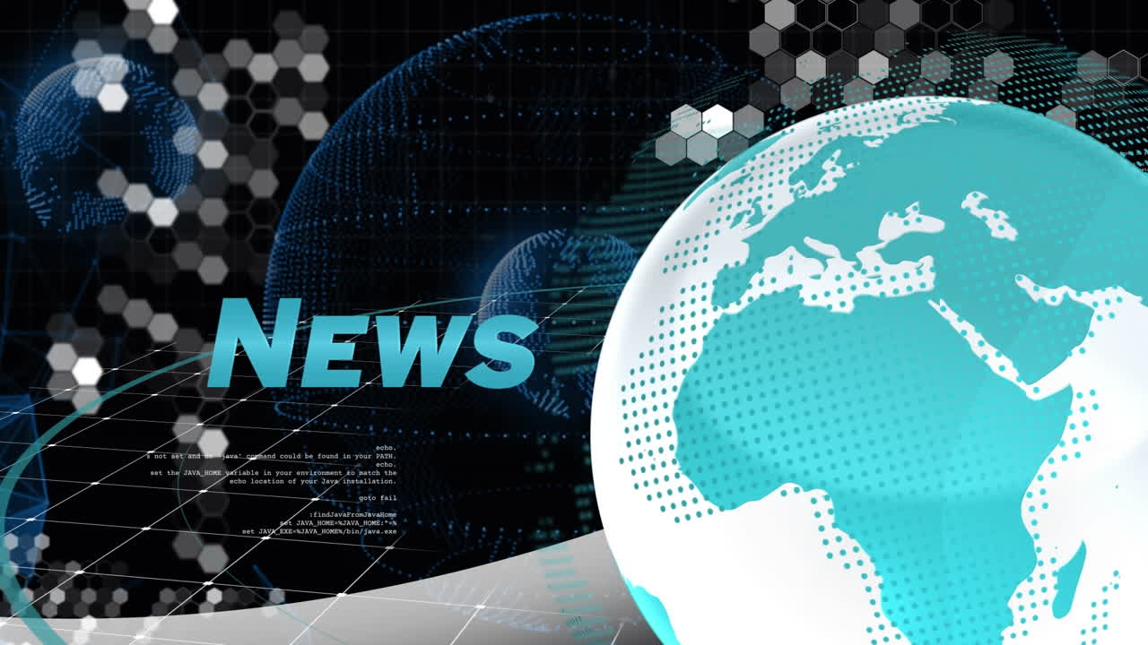 animation der datenverarbeitung auf der ganzen welt