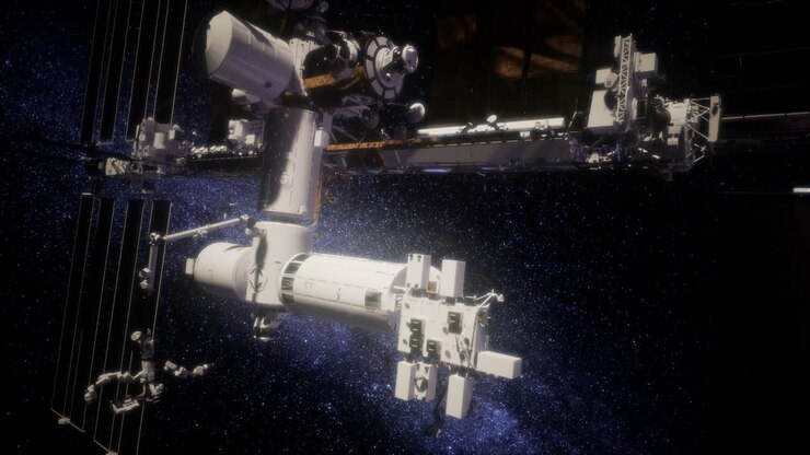 International Space Station in outer space
