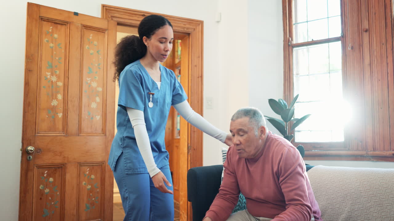 recuperación, ayuda o asistencia con una enfermera