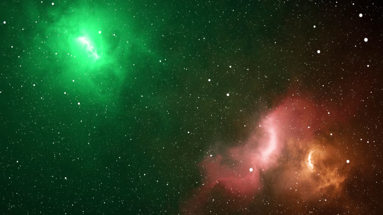 Nebulosa arcoíris, galaxia multicolor viajando por el espacio