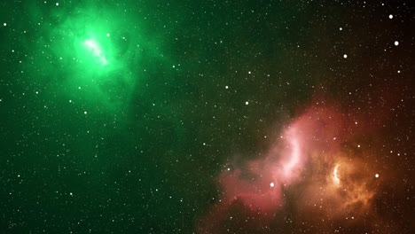 nebulosa del arco iris galaxia multicolor que viaja al espacio