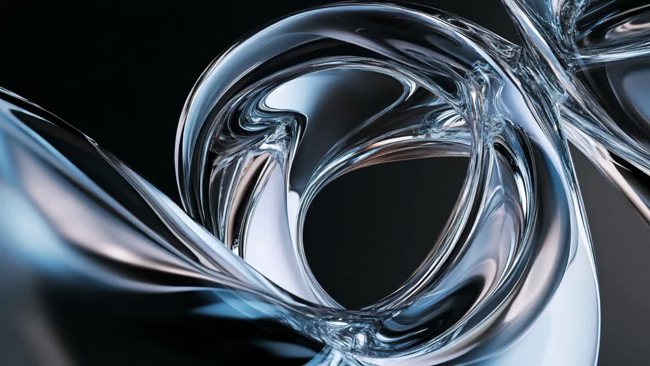 abstrakcyjna sztuka z ciekłego metalu