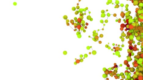 4k abstract molecular network connections.