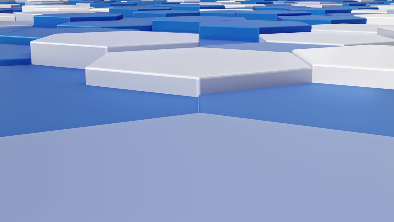 6각형 패턴 점프, 4k 배경, cg 애니메이션 스 루프 비디오