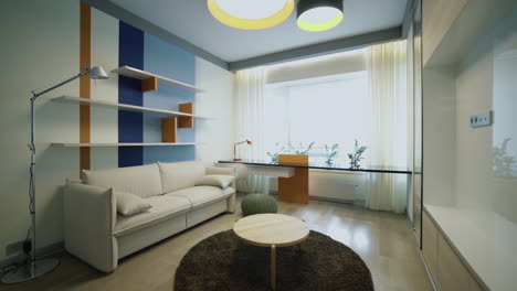 Modern Cozy Study/Bedroom Interior Design