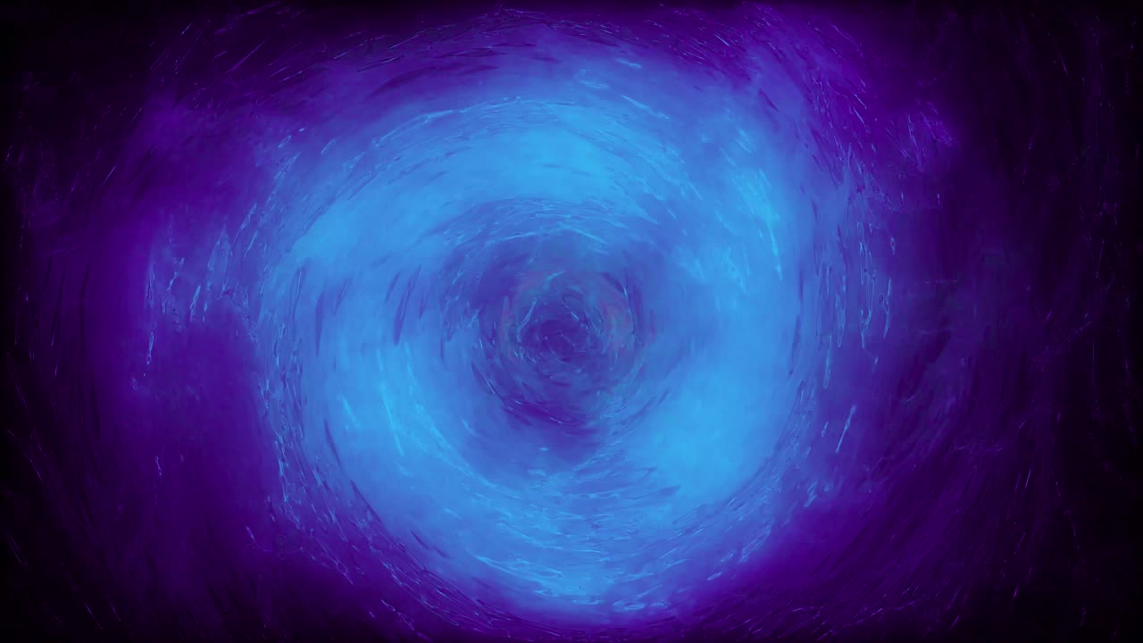 vortice vorticoso astratto in blu intenso e viola