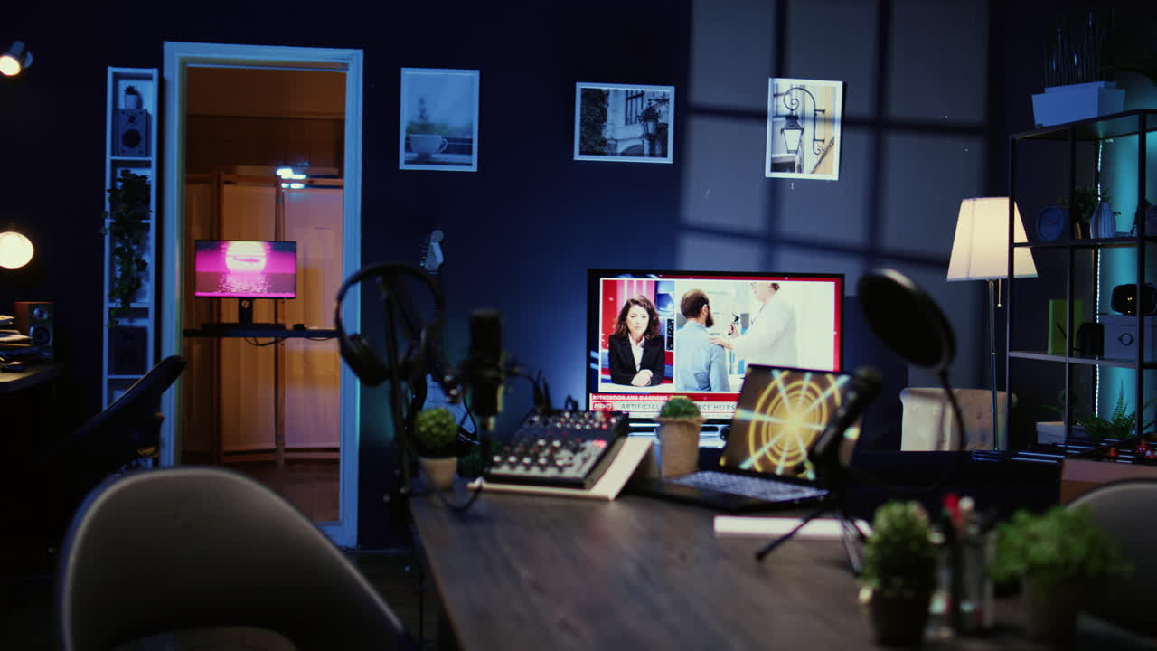 프로페셔널 마이크, 아날로그 서 및 스튜디오에서 소리를 녹음하는 데 사용되는 헤드폰