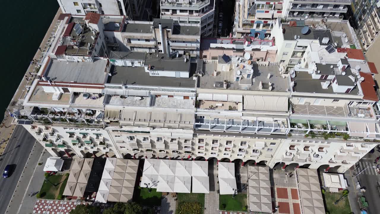 Aristotelous Square in Greece: A Stunning Drone's-Eye View in 4K