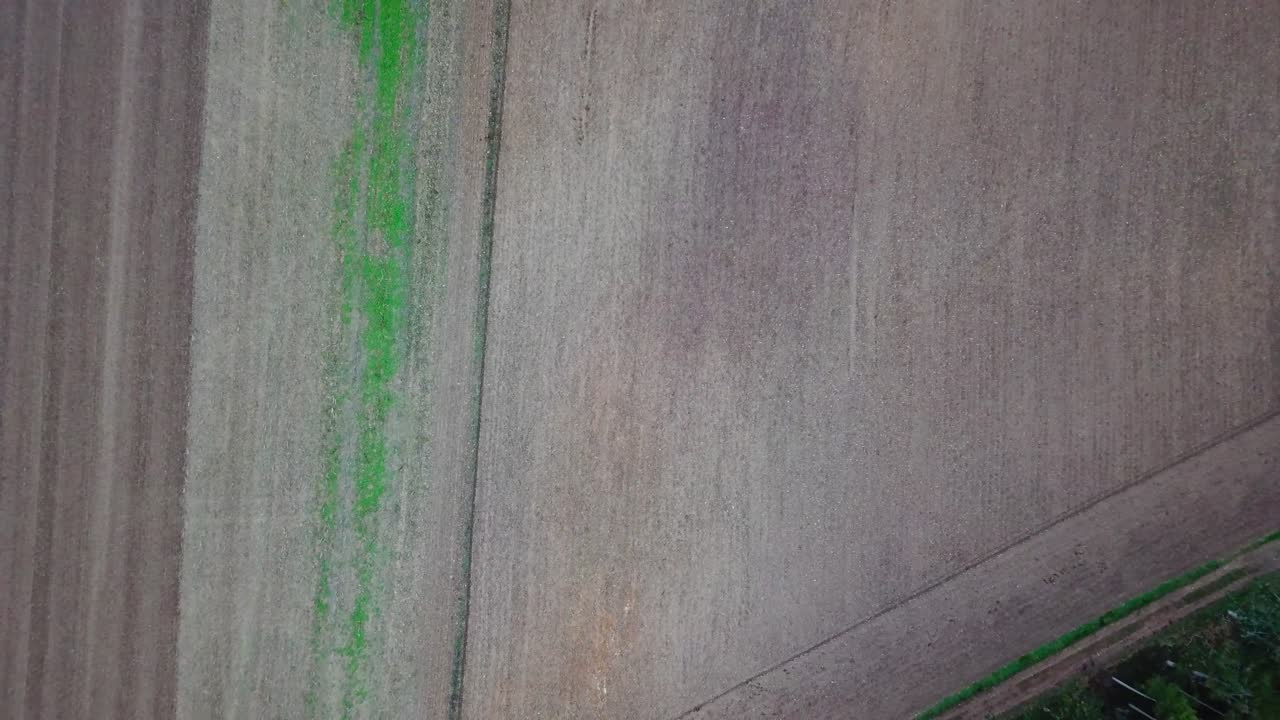 vista aérea de la agricultura de cosecha fresca - alemania diciembre "18