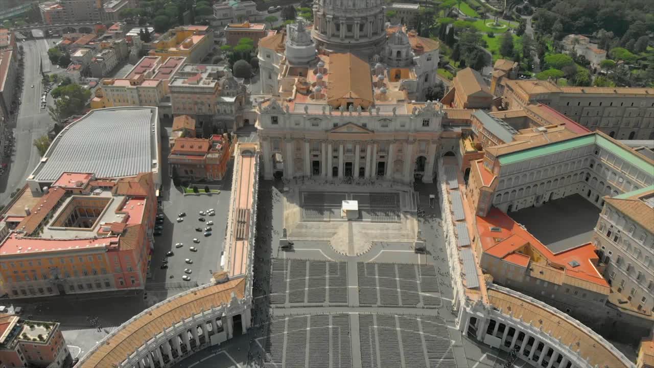 이탈리아 로마의 성 베드로와 바티칸 시국의 항공