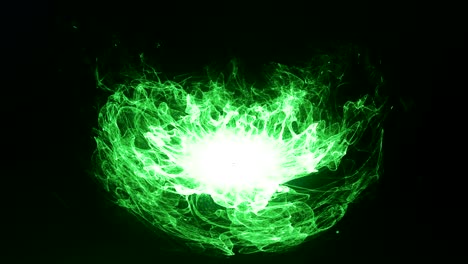 motion background with sparks explosion and magic dust trail in circle flow