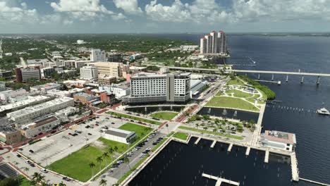 punto de interés vista del centro de fort myers, florida